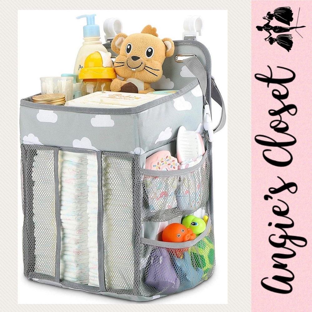 Hanging diaper caddy organizer